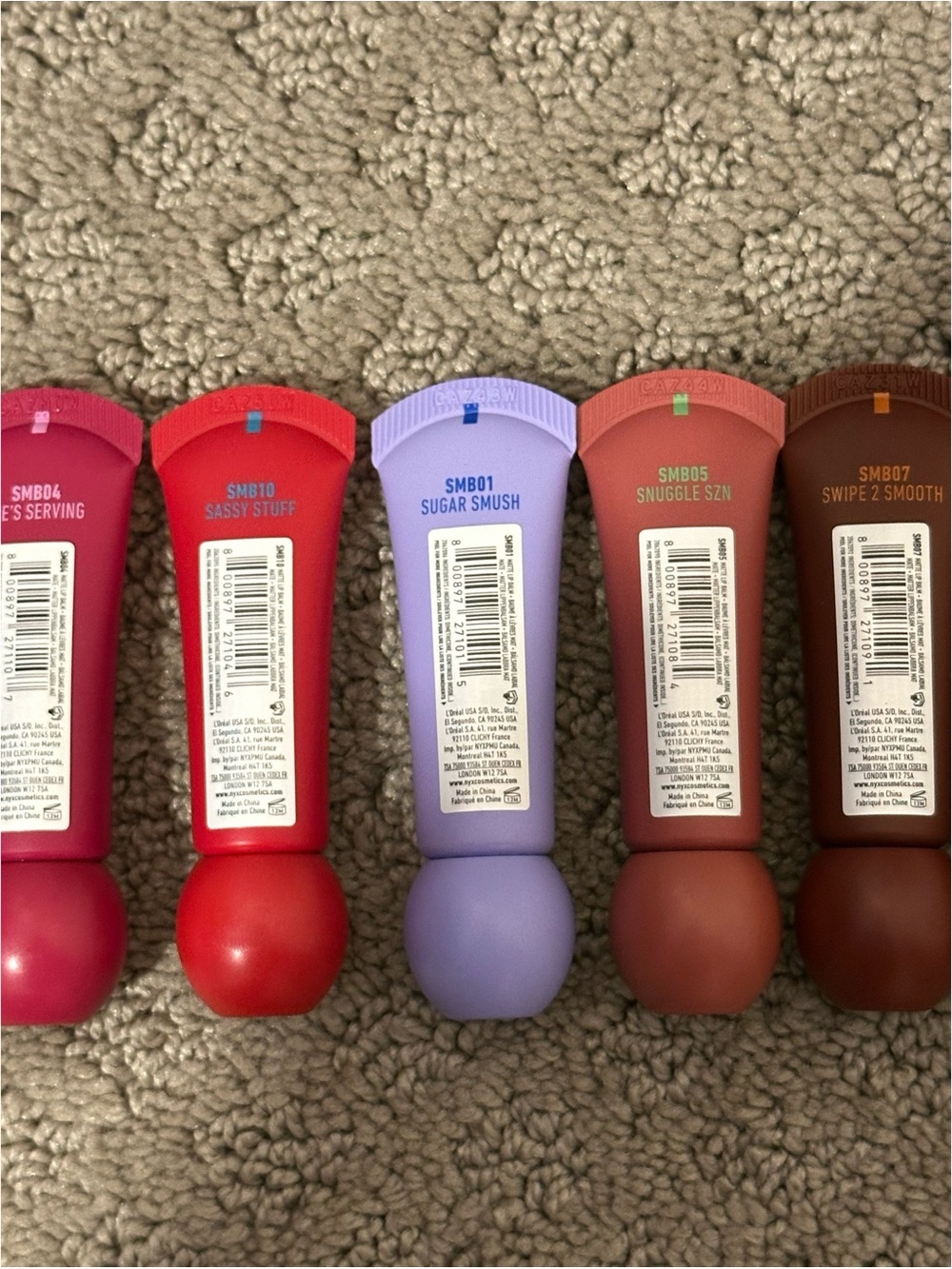NYX Professional Makeup Smushy Lip Balm Lot - Multiple Shades (Pink to Brown) - Picture 6 of 7